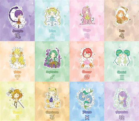 Dreamy Zodiac Girls Zodiac Girls Zodiac Signs Anime Zodiac