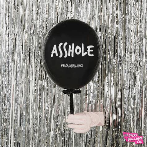 Nsfw Asshole Birthday Party Balloons Natural Latex 100 Biodegrada Badass Balloon Co