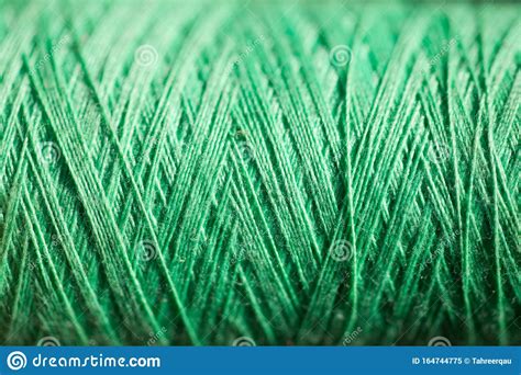 Green Thread Spool Macro Stock Image Image Of Textile 164744775