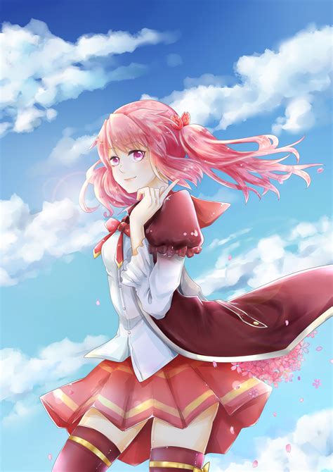 Hintergrundbilder Illustration Lange Haare Anime Mädchen Himmel