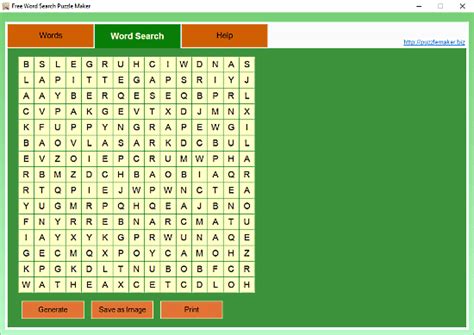 Word Search Puzzle Maker Free Printable