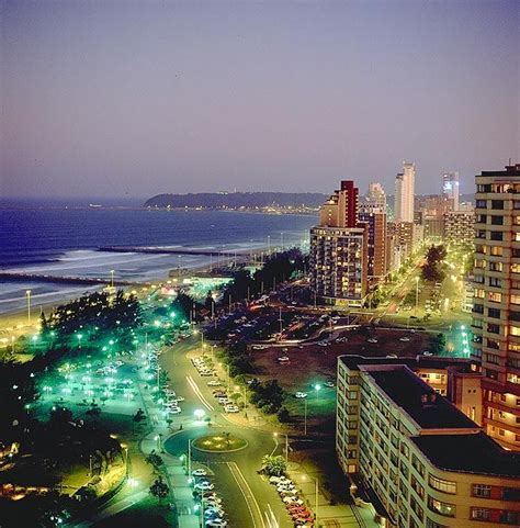 Downtown Durban Comes Alive With Lights At Night Durban South Africa