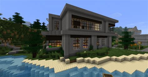 This is a modern house i built on my server. Ruked On Minecraft: Modern House Schematic 06 w/ Library