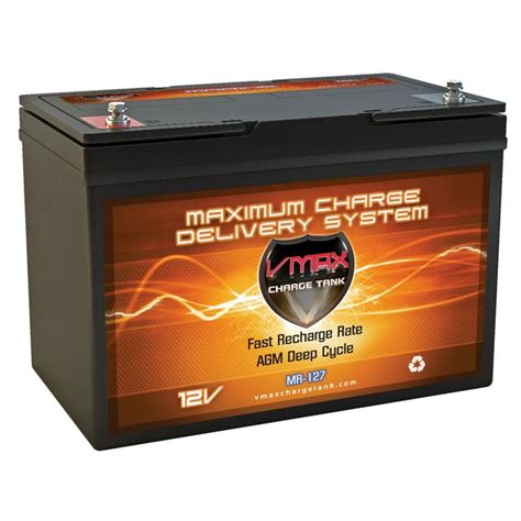 Vmax Mr127 100 12v 100ah Agm Deep Cycle Marine Battery For 12 Volt 55