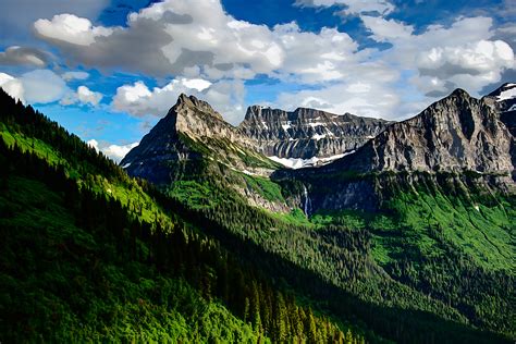Mt Oberlin Glacier National Park Painting Mike Chowlas Photo Blog