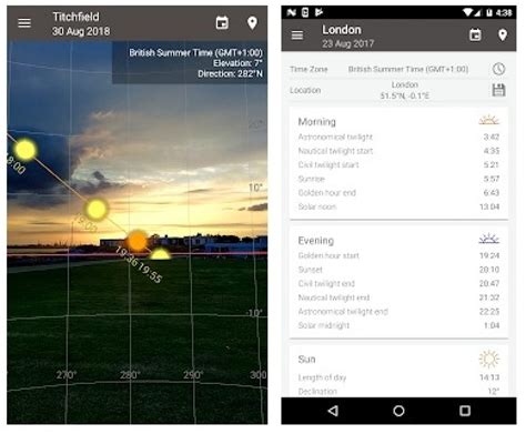 12 Best Apps For Calculating Sunrise And Sunset Times Android And Ios