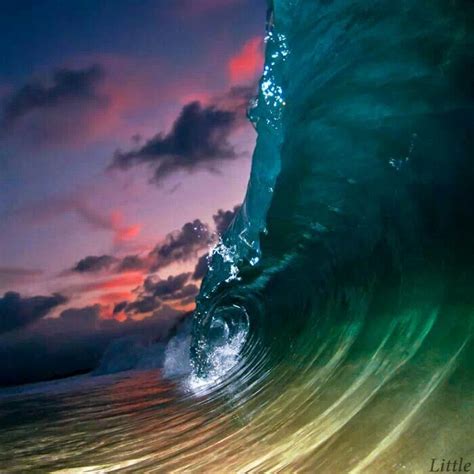 Waves Shot At Dusk With Flash Hawaii Clark Little Photography Big