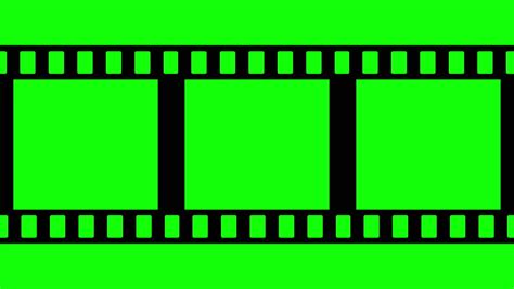 Animated Film Strip Overlay With Green Screen 3 Stock Footage Video