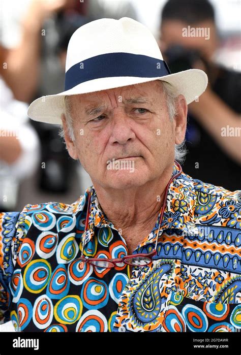 Cannes France 13 July 2021 Bill Murray At The Photocall For The French Dispatch Held At The