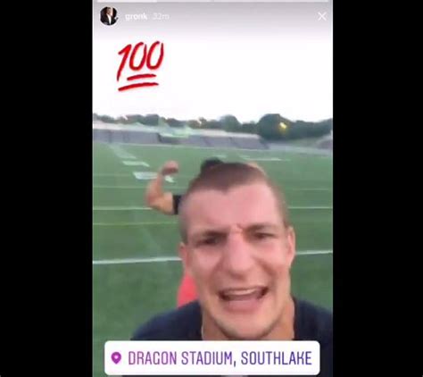 Gronk Snuck Onto A High School Football Field In Texas To Get A Workout In