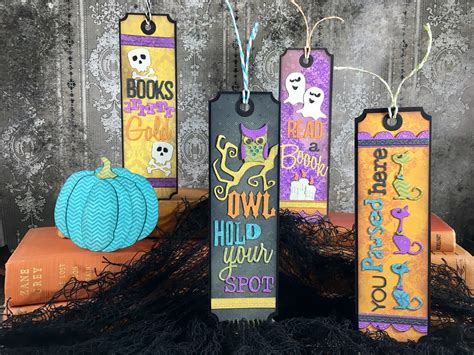 Plays Well With Paper Halloween Bookmarks