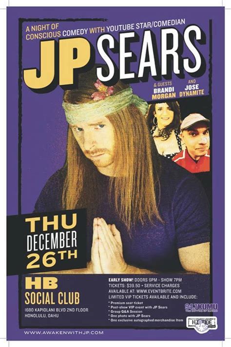 YouTube star/comedian JP Sears - Oahu, Hawaiian Brians ...