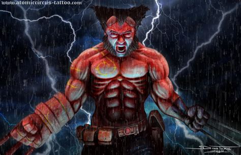 Hellboy Wolverine Hellwolf By Atomiccircus On Deviantart
