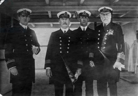 Captain Edward Smith Right Of The Rms Titanic Which Sank After