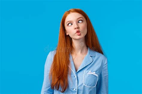 Be Unusual Carefree And Funny Cute Redhead Teenage Girl Fooling Around