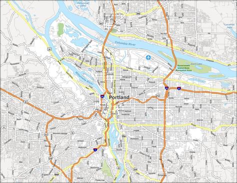 Novinář Paní Domácí Přijetí Portland Oregon Attractions Map Jménem