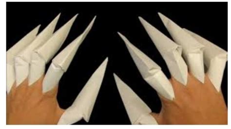 How To Make Paper Claws Easy To Make Diy Paper Claws Youtube