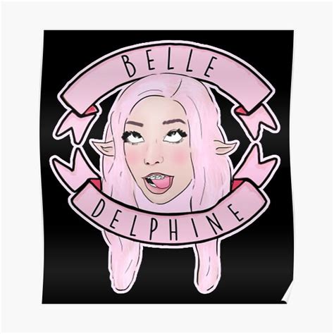 Belle Delphine Poster For Sale By Traptemper Redbubble