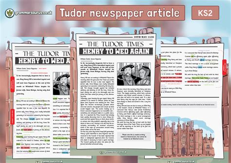 Year 56 Model Text Newspaper Report The Tudors Henry Weds Again