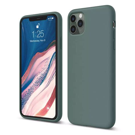 Iphone 11 Pro Liquid Silicon Case By X Fitted Pine Green