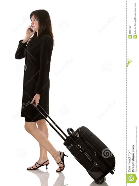 Traveller Stock Image Image Of Businesswoman Drag Depart 6209703