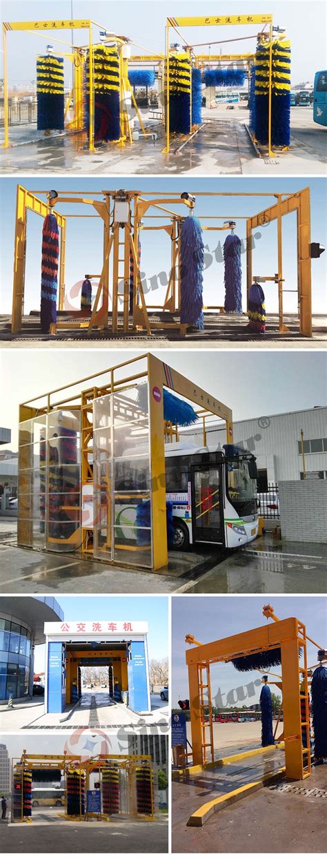 TH-350FS Drive Through Bus Wash Machine with 4 Brushes - Buy BUS car wash machine, Rollover auto ...