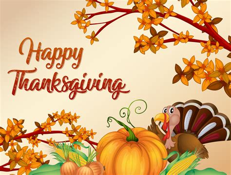 Happy thanksgiving cards 2019 : Happy thanksgiving card template - Download Free Vectors, Clipart Graphics & Vector Art