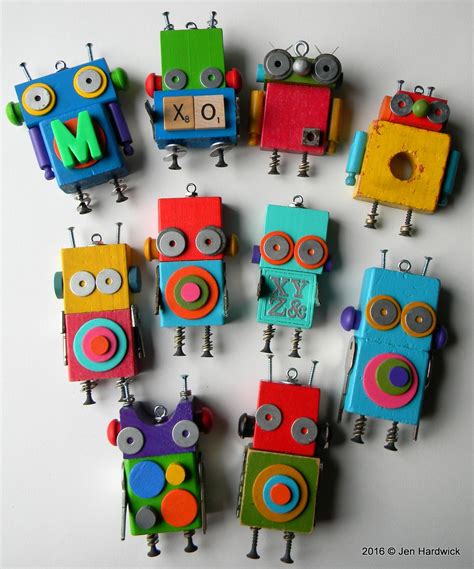 Robot Ornaments Crafts Art For Kids Crafts For Kids