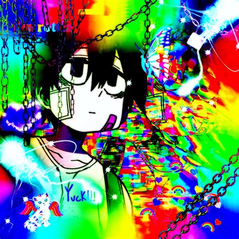 Aesthetic Anime Pfp Rainbow Hooni Suicideboy Glitchcore