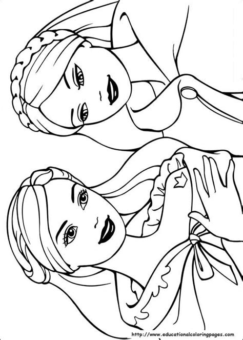 Barbie Princess Coloring Pages Free For Kids