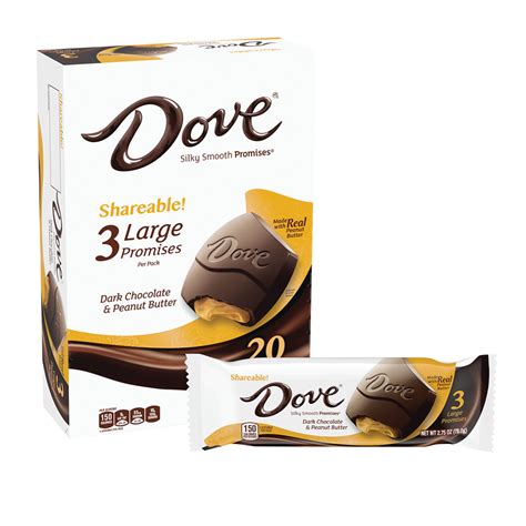 Dove Dark Chocolate Peanut Butter 275 Oz Share Box Nassau Candy