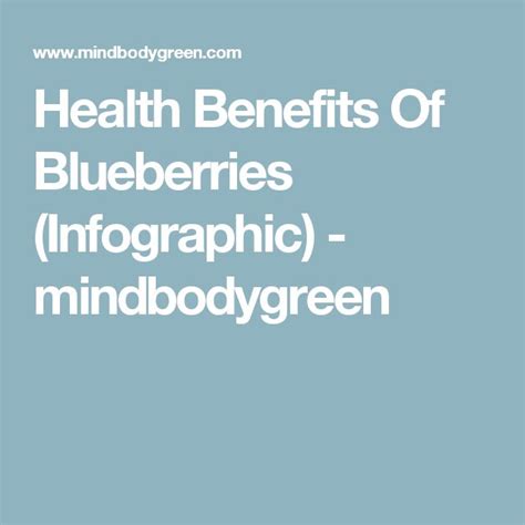 Health Benefits Of Blueberries Infographic Mindbodygreen Hot Sex Picture