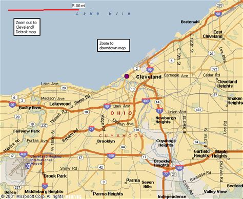 Awesome Map Of Cleveland Map Of Cleveland Ohio Detroit Map All