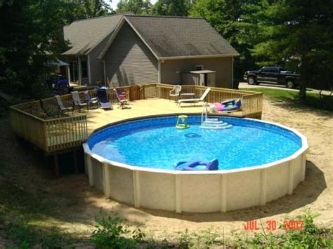 Maybe you would like to learn more about one of these? Image result for deck plans for round above ground pools ...