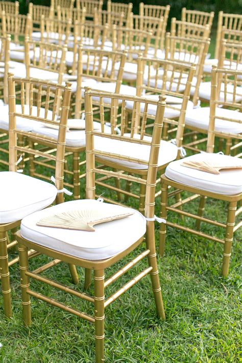 Chiavari Chairs For The Wedding Ceremony