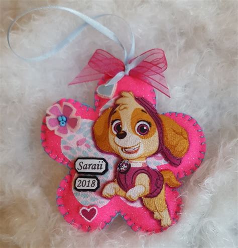 Skye And Everest Paw Patrol Christmas Ornament Girls Paw Pup Etsy