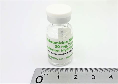 TOBRAMICINA NORMON 50 Mg 2 Ml SOLUCION INYECTABLE EFG 1 Vial De 2 Ml