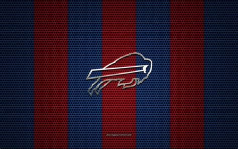 Download Wallpapers Buffalo Bills Logo American Football Club Metal