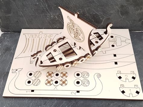 A4 Size Viking Longboat Kit Etsy