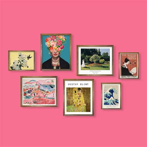 Amazon Com Eclectic Decor Wall Art Prints Vintage Klimt Matisse