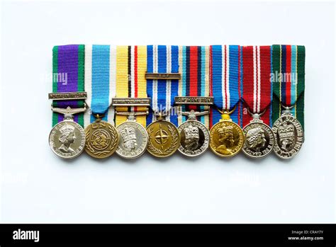 Modern British Military Medals Stock Photo Royalty Free Image
