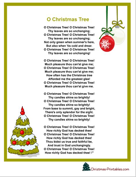 You've come to the right place. Free Printable Christmas Carols and Songs Lyrics