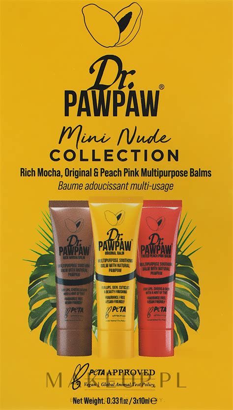 Dr Pawpaw Mini Nude Trio Collection 3 X Balm 10ml Zestaw Makeup Pl