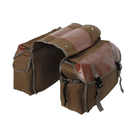 Canvas Motorcycle Saddle Bags Waterproof Saddlebags Luggage Bags Trave
