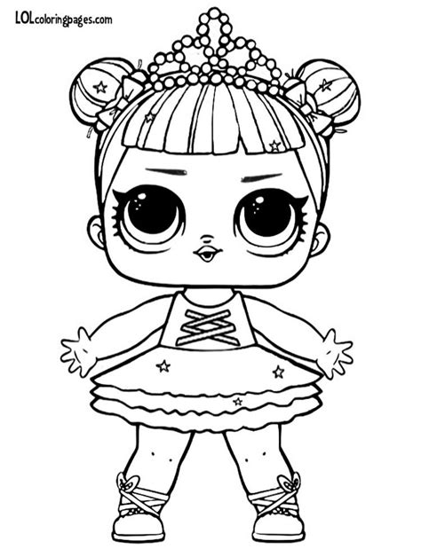 Glitter Center Stage Lol Surprise Doll Coloring Page Unicorn Coloring