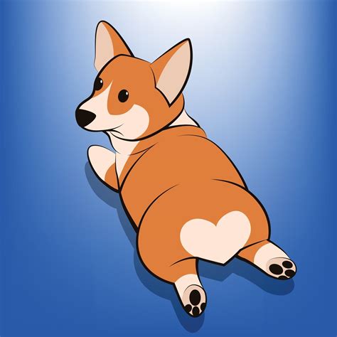 Cute Cartoon Vector Illustration Of A Corgi Dog 2390468 Vector Art At