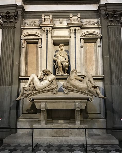 Tomb Of Giuliano Di Lorenzo De Medici By Michelangelo Night And Day