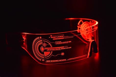 buy asvp shop cyberpunk led visor glasses perfect for cosplay and
