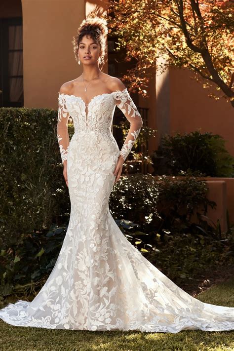 Long Sleeve Wedding Dress With Graphic Lace Sophia Tolli