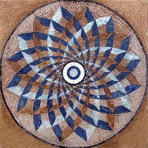Geometric Blossom Mosaic Square - Ashi | Geometric | Mozaico